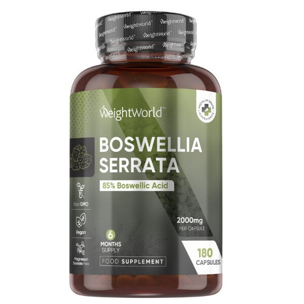 WeightWorld Boswellia Serrata extract supplement 180 capsules, UK version