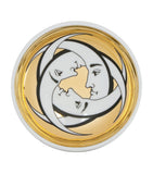 Fornasetti porcelain ashtray with interwoven crescents design 3.5cm x 13cm - British product