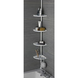 Argos Home steel shower organiser pole white, UK version