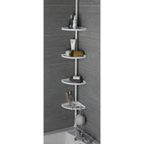 Argos Home steel shower organiser pole white, UK version
