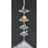 Argos Home steel shower organiser pole white, UK version