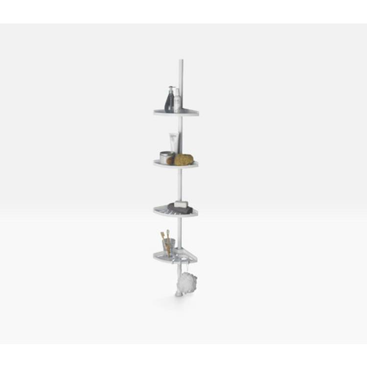 Argos Home steel shower organiser pole white, UK version