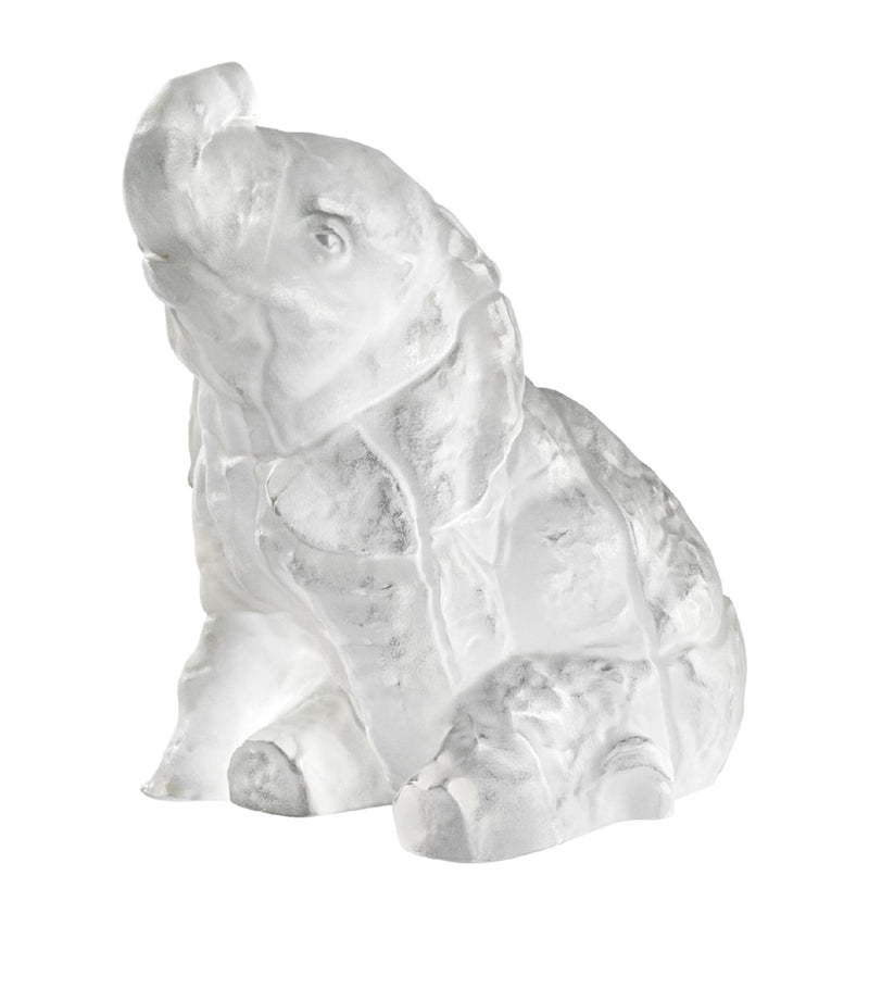 Lalique crystal elephant sculpture 12.5cm, UK version