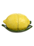 Widdop Blue lemon ceramic salt and pepper shaker set (British brand)
