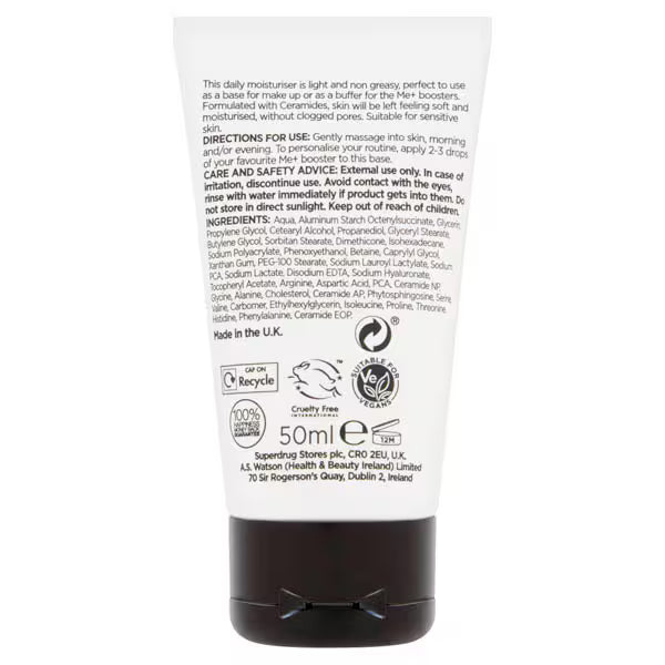 Me+ Ceramide Moisturiser 50ml, imported from the UK