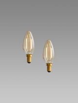 Next 2 Pack 2W LED SES Retro Candle Light Bulbs- Buy online at McGrocer
