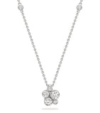 Boodles Raindance cluster pendant in platinum with diamonds - British product