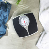 Salter mechanical bathroom scale black easy-read dial - British product
