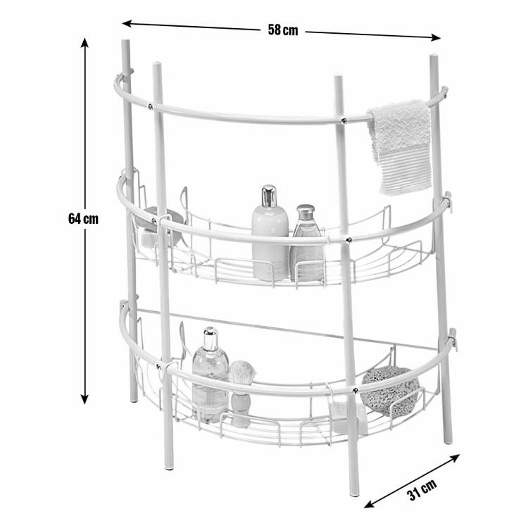 Argos Home white under sink storage unit (British brand)