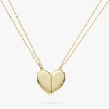 Argos Revere 9ct Gold Plated Split Heart Magnetic Pendant Necklace 46cm- Buy online at McGrocer