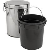 Habitat compact stainless steel pedal bin 5 litre - British product