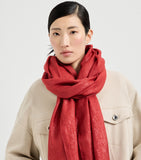 Brunello Cucinelli cashmere-silk scarf with sparkle 120x90cm (British brand)
