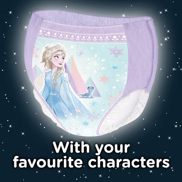 Huggies DryNites Girl's Pyjama Pants Frozen Design 4-7 Years (British brand)