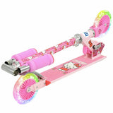 Hello Kitty folding scooter with light-up wheels imported from the UK