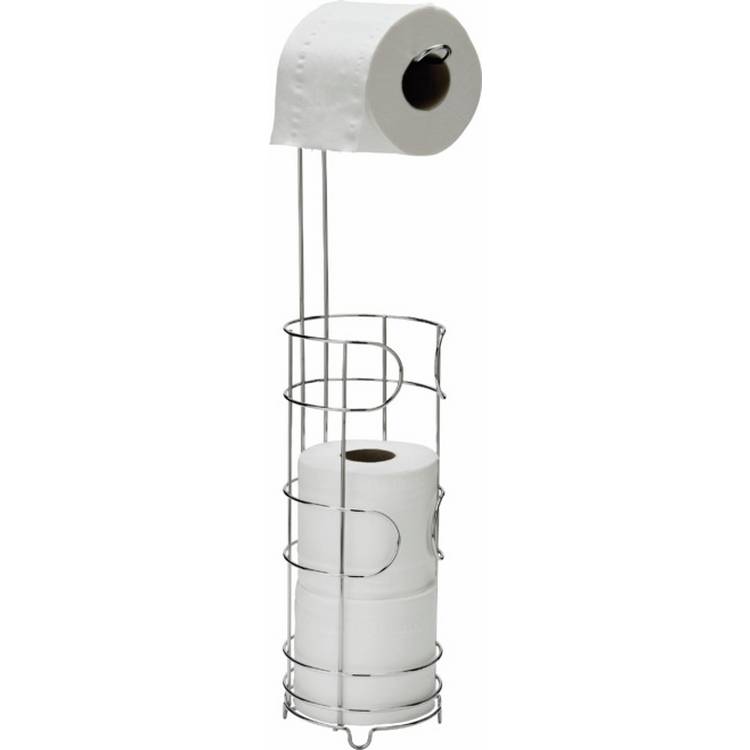 Argos Home toilet roll holder chrome freestanding, imported from the UK