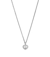 Harrods Chopard Happy Diamonds Icons Diamond Pendant Necklace in 18kt White Gold- Buy online at McGrocer