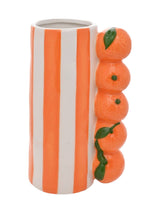 Next Widdop Orange Striped Vase- Buy online at McGrocer
