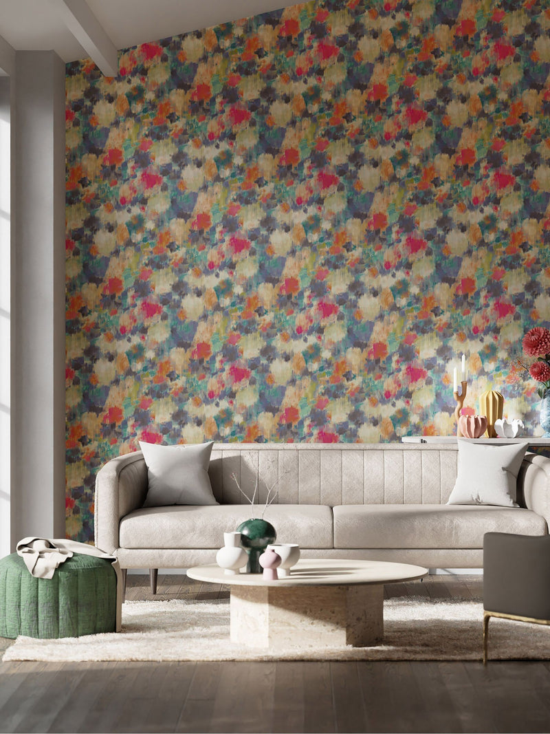 Harlequin Orange Exuberance wallpaper 10.05m roll, UK version