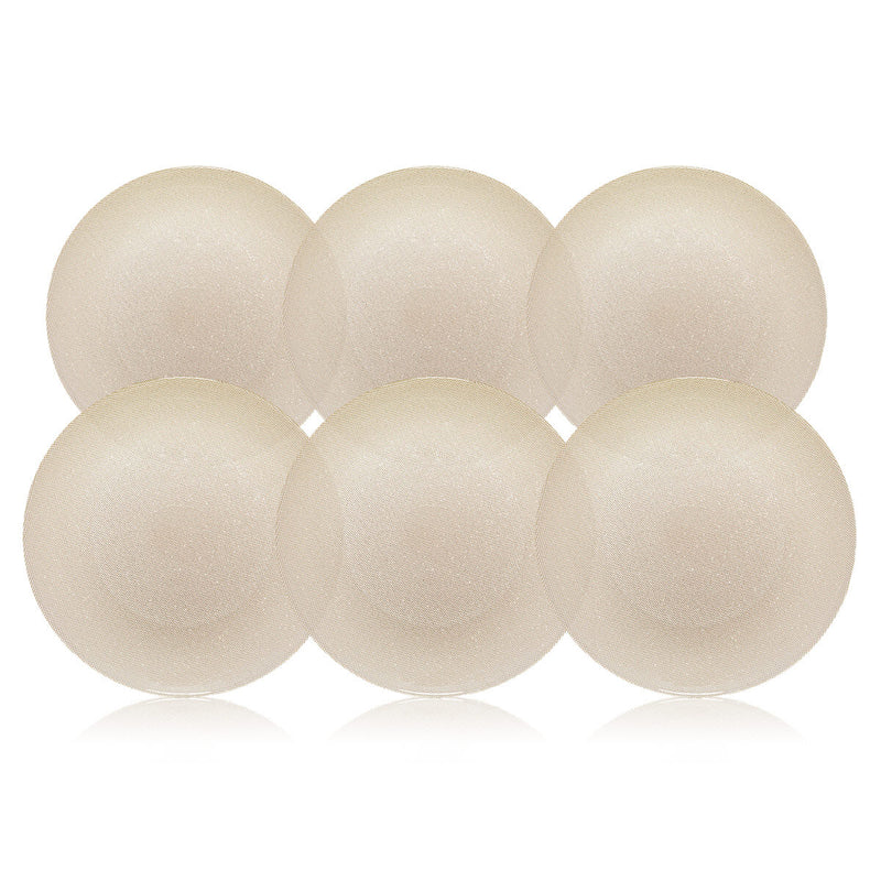 Luigi Bormioli glass glitter charger plate 6 pack assortment (British brand)