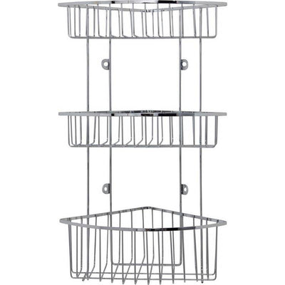 Argos Argos Home 3 Tier Wall Mounted Chrome Shower Caddy- Buy online at McGrocer