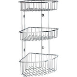 Argos Home wall-mounted chrome shower caddy 48cm (British brand)