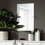 Argos Home silver drilled bathroom mirror 45x30cm, UK version