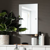 Argos Argos Home Silver Drilled Bathroom Wall Mirror - 45x30cm- Buy online at McGrocer