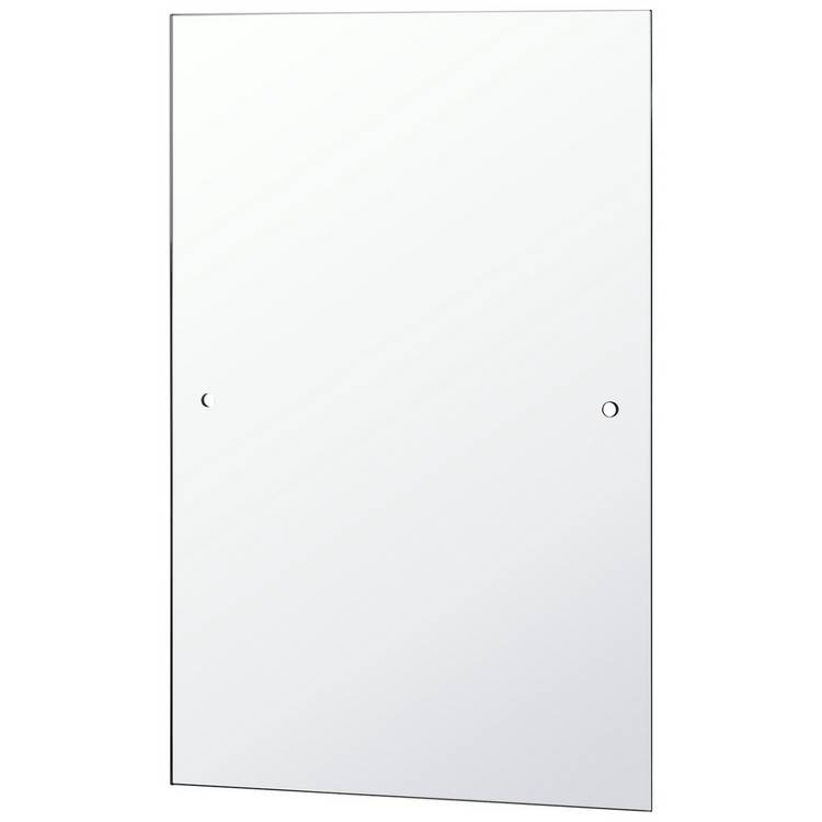 Argos Home silver drilled bathroom mirror 45x30cm, UK version