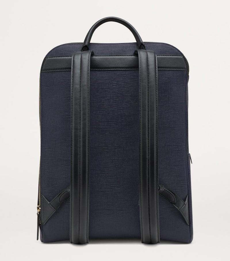 Smythson grained leather Panama backpack, UK version