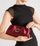 Malone Souliers Vittoria Soft satin clutch bag (British brand)
