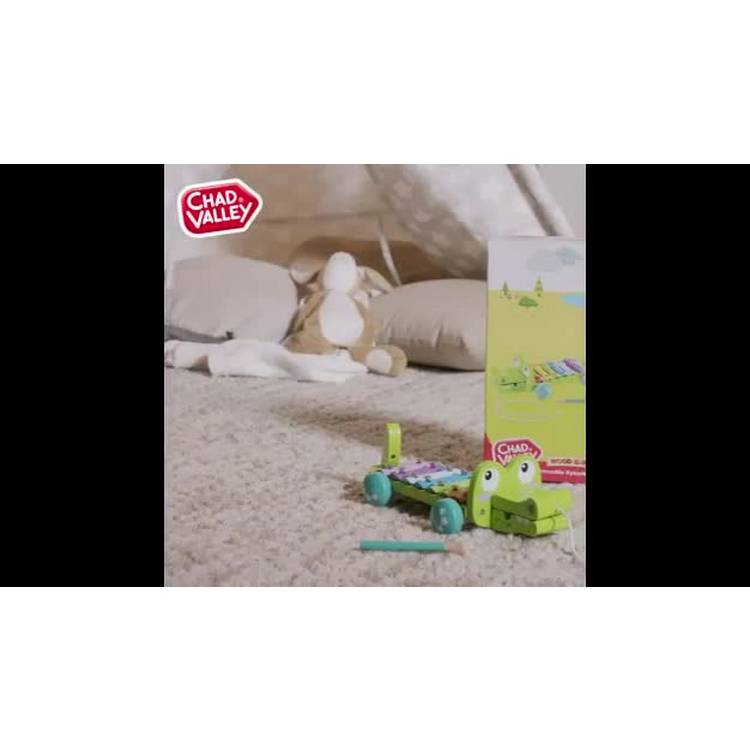 Chad Valley crocodile xylophone pull-along toy (British brand)
