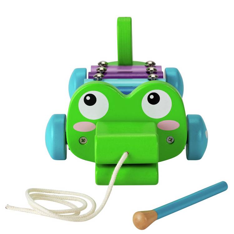 Chad Valley crocodile xylophone pull-along toy (British brand)
