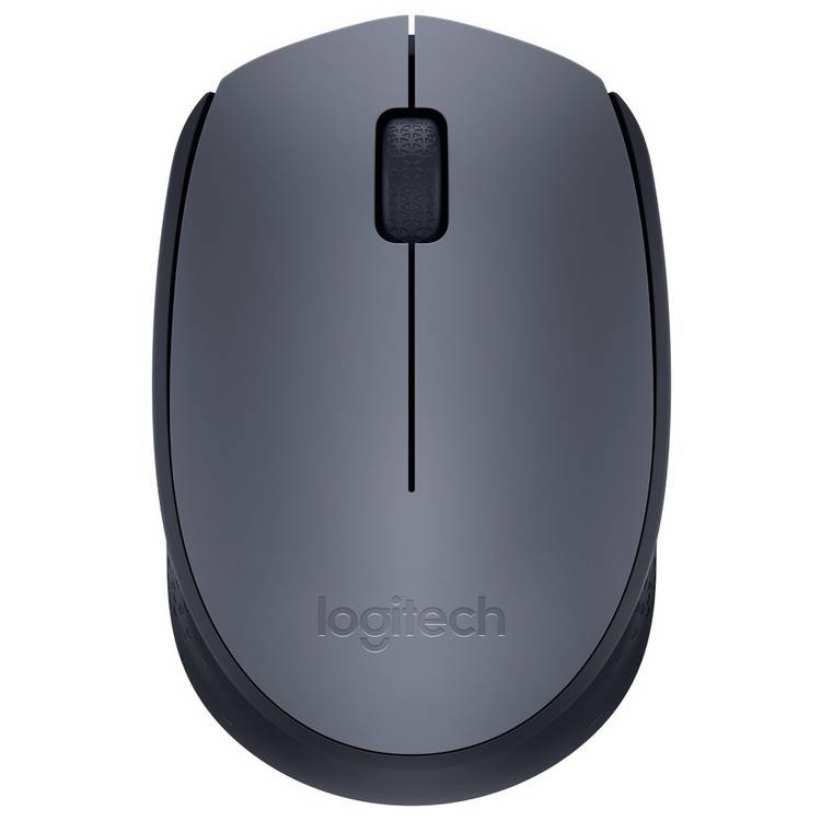 Logitech M170 wireless mouse in grey, UK version