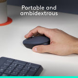 Logitech M170 wireless mouse in grey, UK version