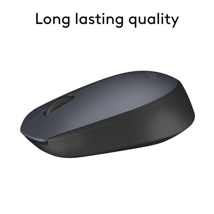 Logitech M170 wireless mouse in grey, UK version