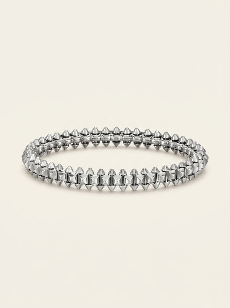 Cartier medium rhodium-plated 18ct white-gold bracelet, UK version