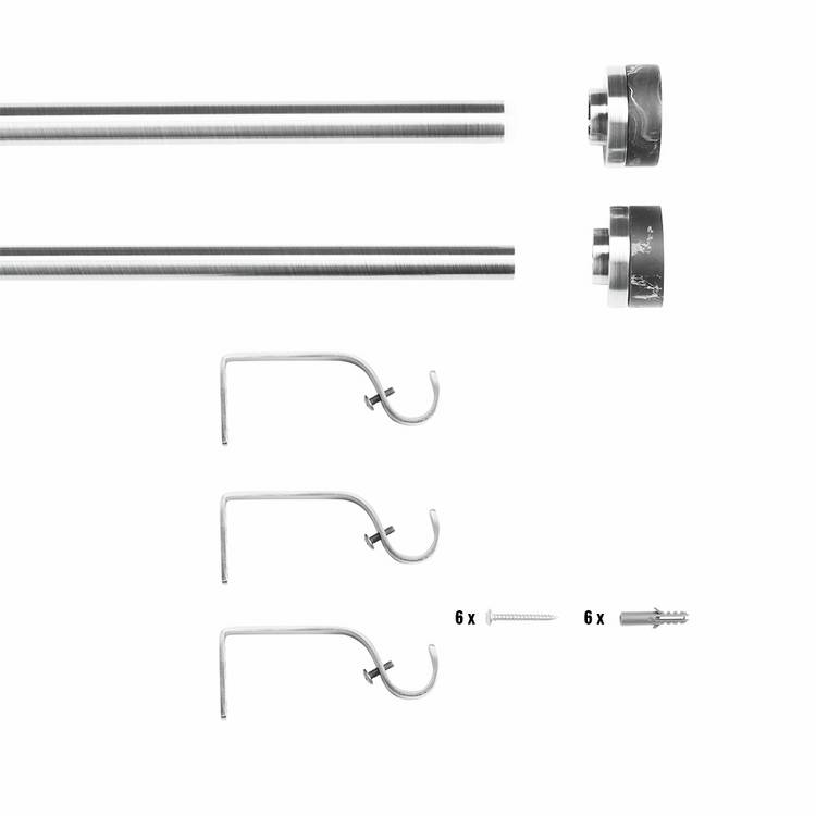 Argos Home brass extendable curtain pole 120-210cm, UK version