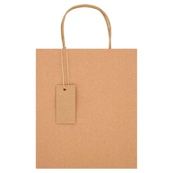 Medium recyclable kraft gift bag for all occasions, imported from the UK