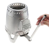 Decathlon wood-burning portable camping stove (British brand)