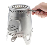 Decathlon wood-burning portable camping stove (British brand)