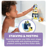 Bluey bath pourers family set with stacking cups - British product