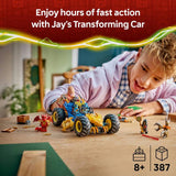 LEGO NINJAGO Jay's Transforming Car 387 pieces (British brand)