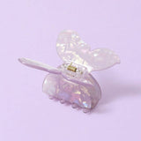 Flitzy butterfly hair claw clip with shimmering finish, UK version