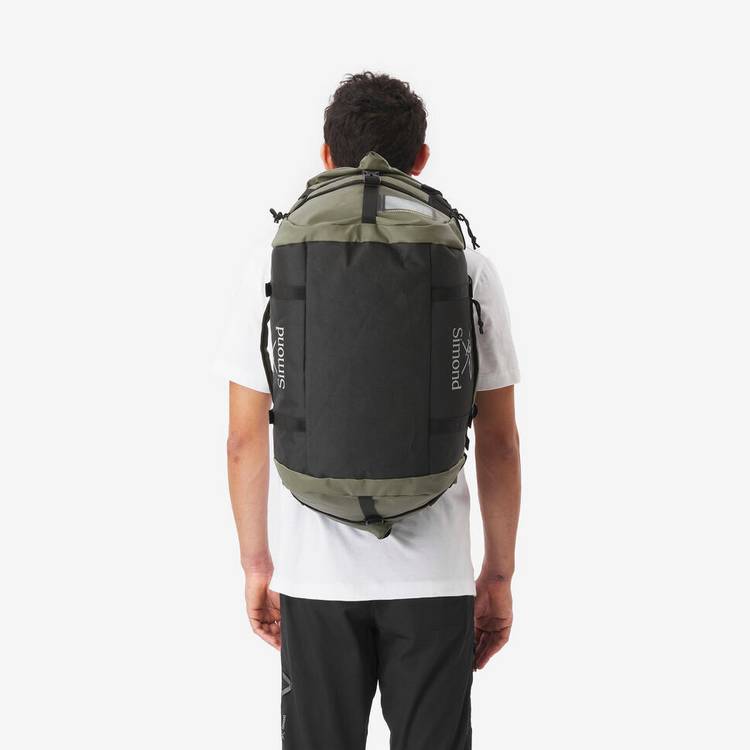 Decathlon duffel bag green 40-60L, imported from the UK