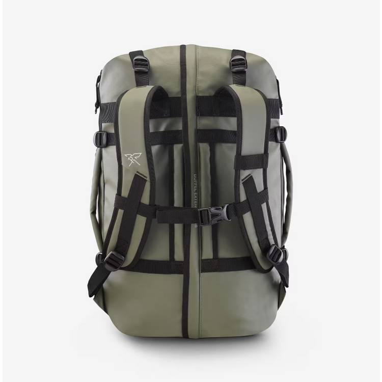 Decathlon duffel bag green 40-60L, imported from the UK