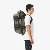Decathlon duffel bag green 40-60L, imported from the UK