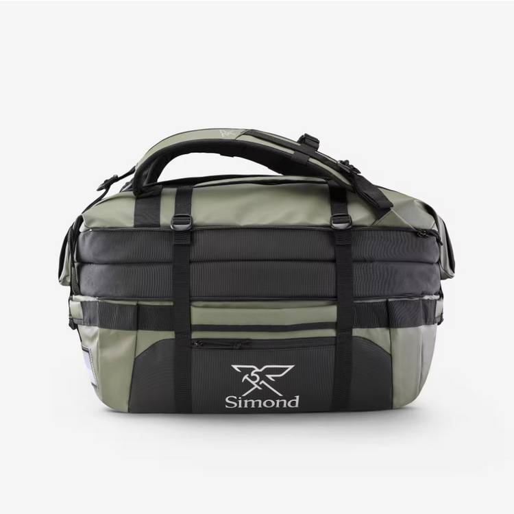 Decathlon duffel bag green 40-60L, imported from the UK