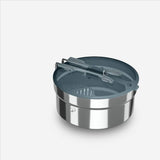 Decathlon 10-piece trekking cook set stainless steel - British product