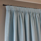 Habitat blue linen-look blackout curtains 117x137cm (British brand)