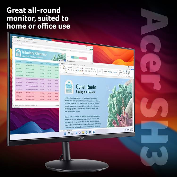 Acer SH273P1 27in monitor, UK version